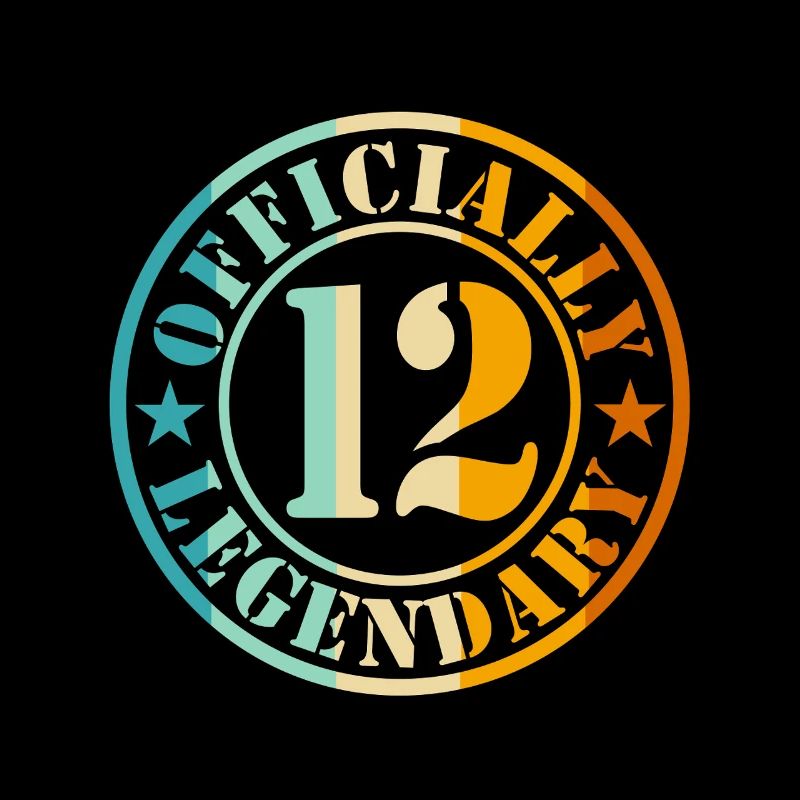 12. Geburtstag Junge Mädchen Legende Level 12