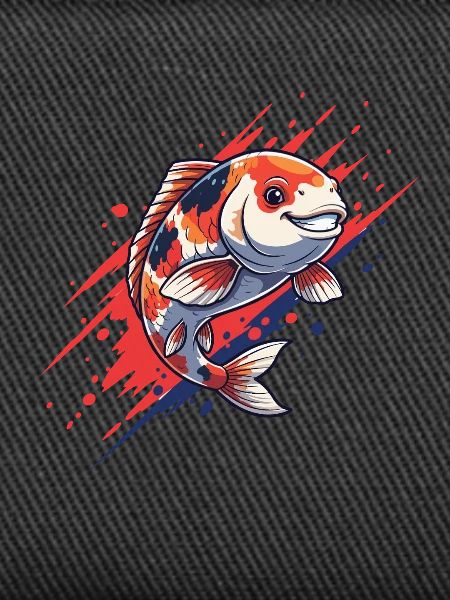 Koi-Splash Red Blue Style