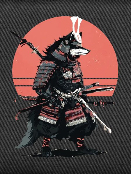 Wolf-Samurai der Morgendämmerung