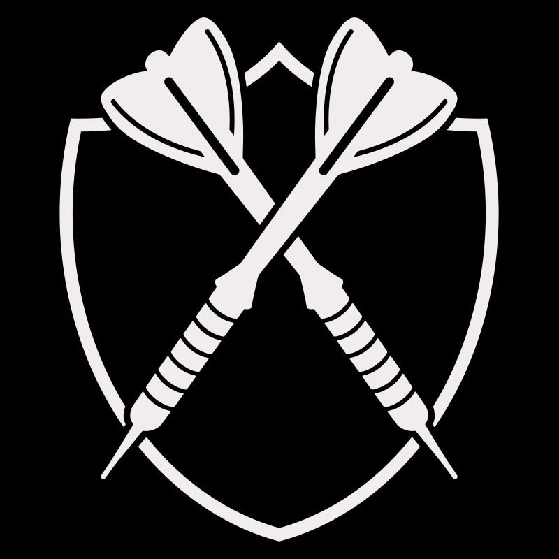 Croix de Bouclier de Fléchettes – Symbole de Précision