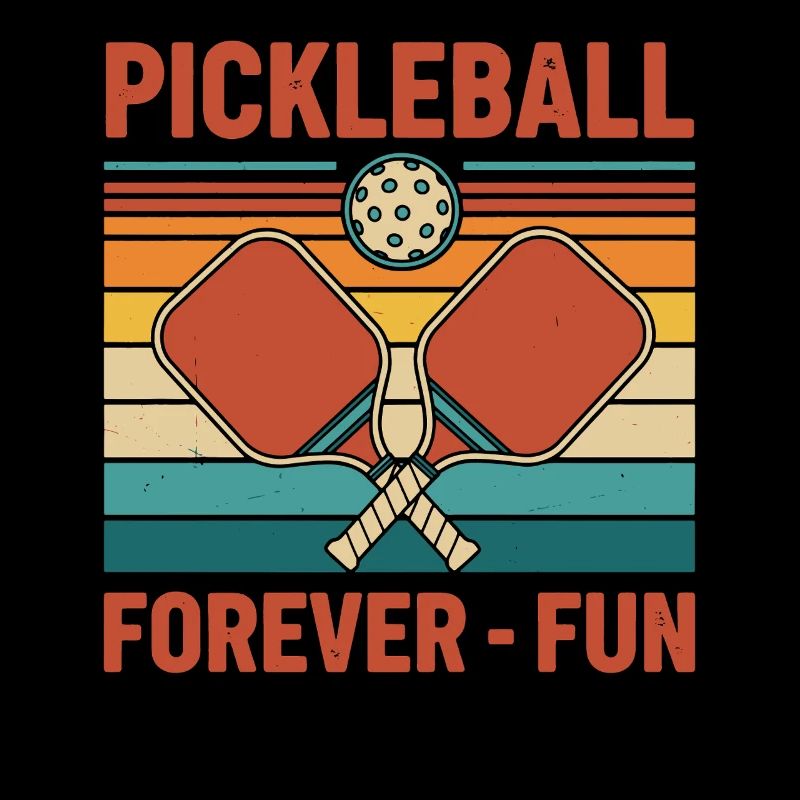 Pickleball-lustiger Spieler liebt Gurkenball