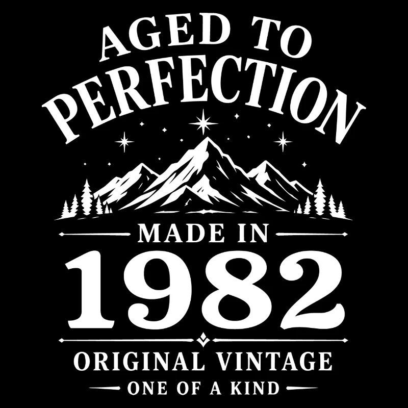 1982 Anniversaire 44 ans Retro Millésime 1982