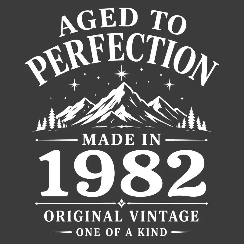 1982 Anniversaire 44 ans Retro Millésime 1982
