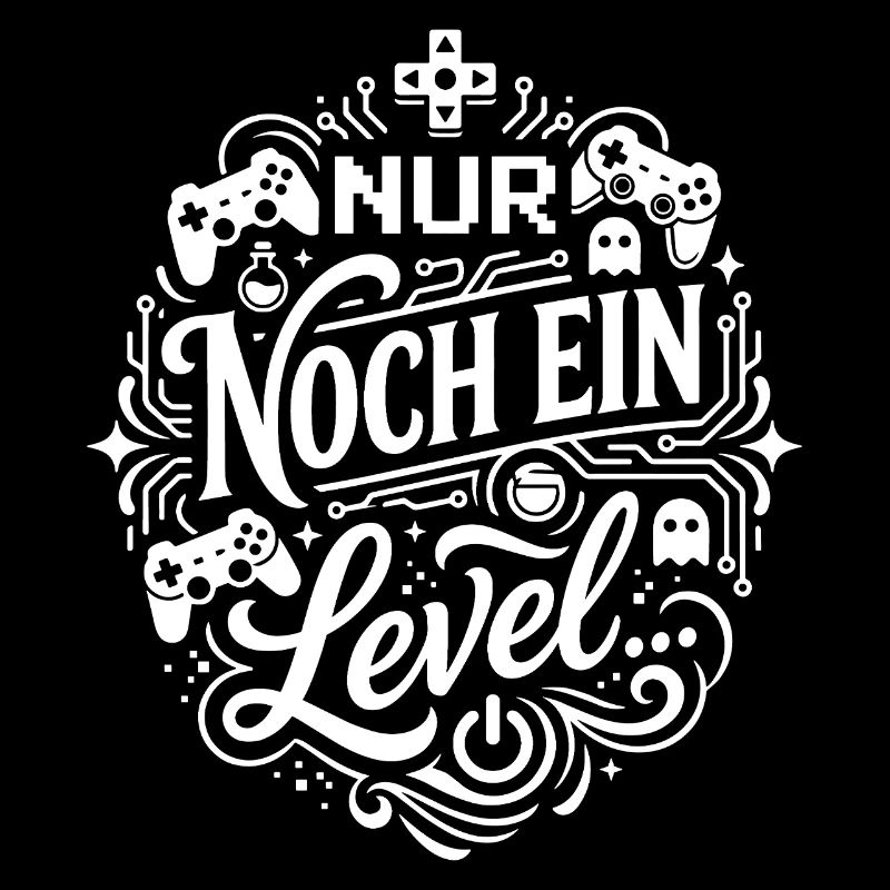 Nur noch ein Level Gaming Illustration