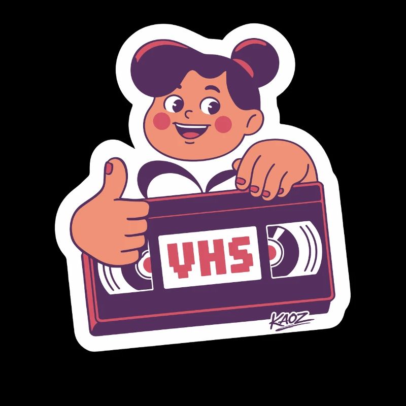 VHS Kawaii Retro Tape