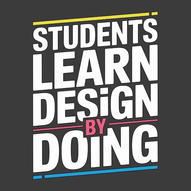 Les étudiants éducateurs en design apprennent le design graphique
