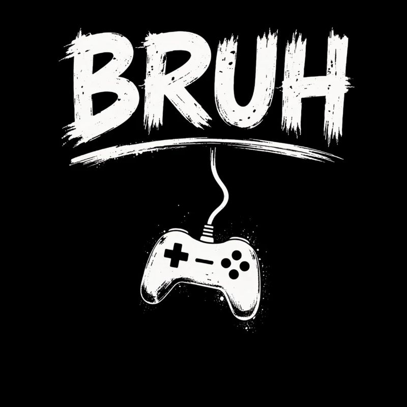 Splash de manette de jeu BRUH