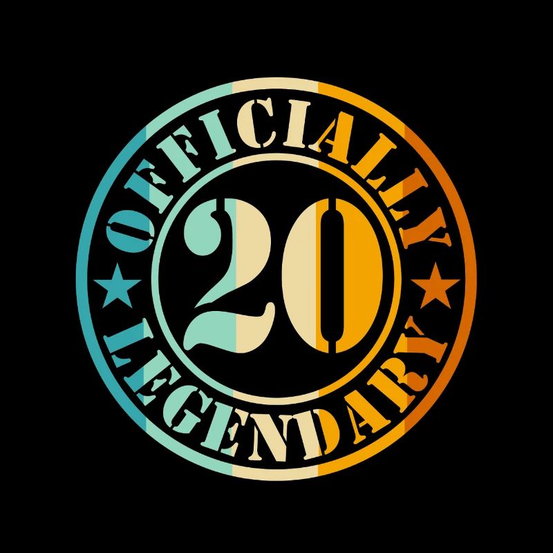 20. Geburtstag Junge Mädchen Legend Level 20 Jahre