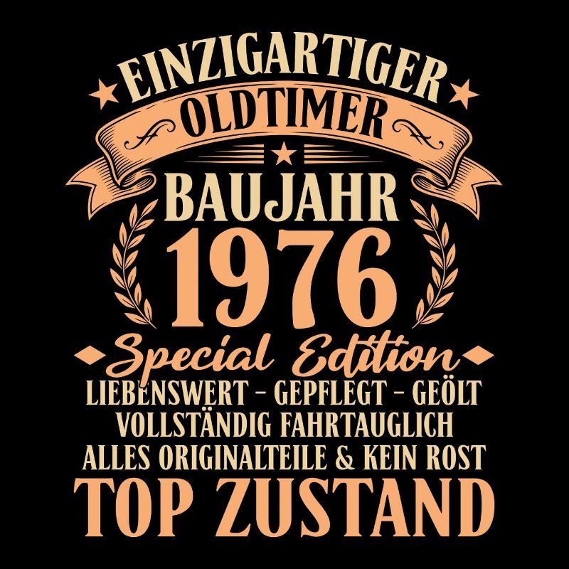 1976 Baujahr Oldtimer 50. Geburtstag Geschenkidee