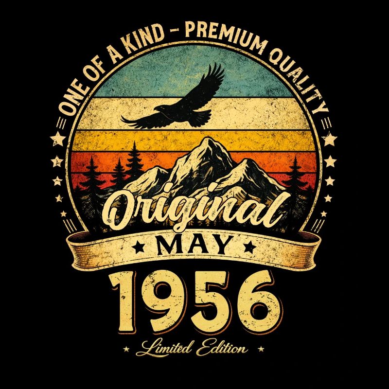 70. Geburtstag Geschenk Mann Original Mai 1956