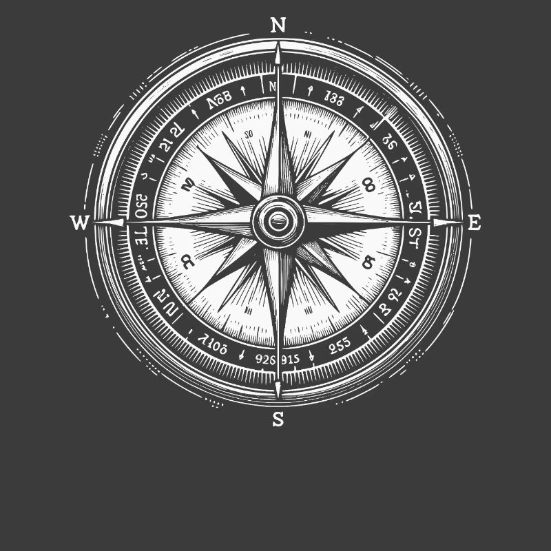 Compass Rose Vintage Nautical
