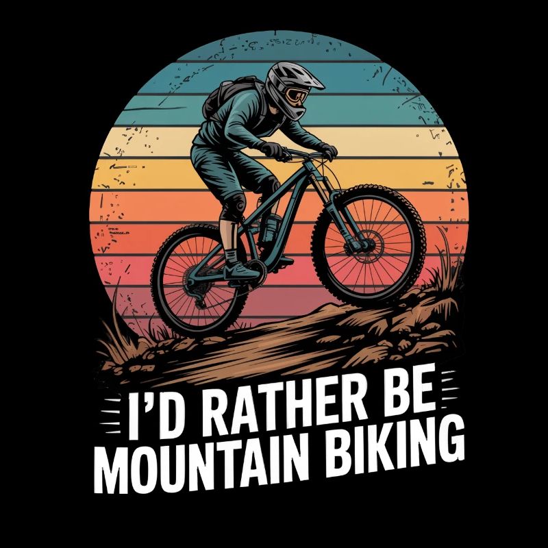 VTT, Descente, Action du cyclisme