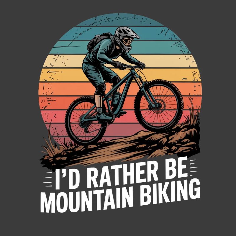 VTT, Descente, Action du cyclisme