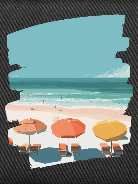 Beach Sea Palm Trees