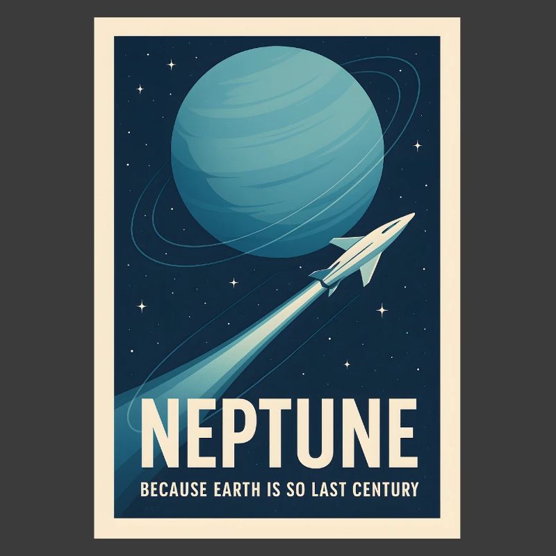 Neptune instead of Earth | Retro Space Journey