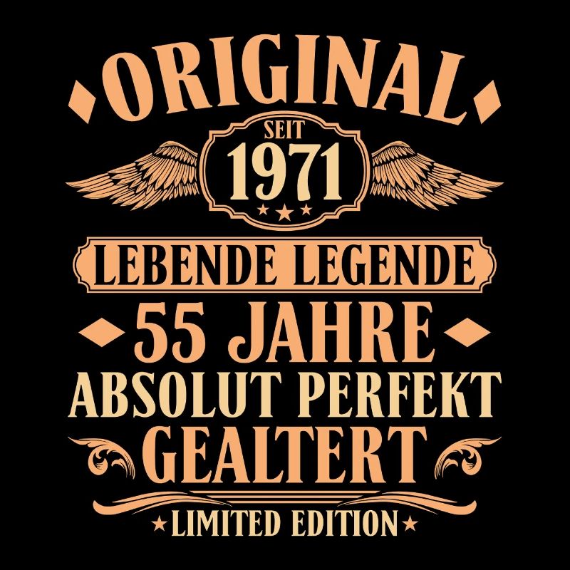 Cadeau original pour le 55e anniversaire, millésime 1971