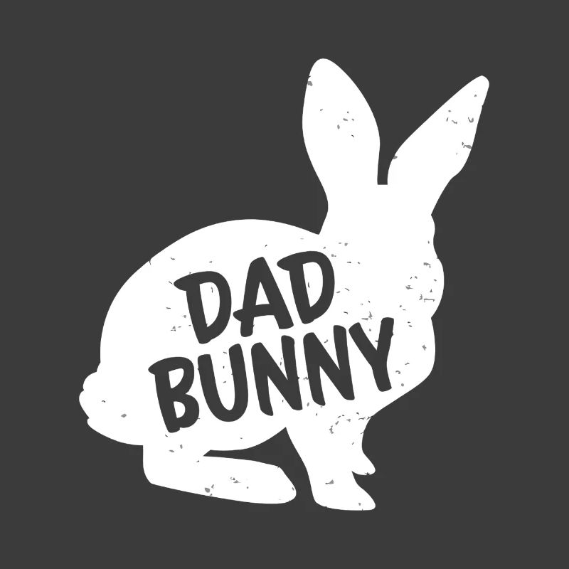 Graphisme de silhouette Papa Lapin