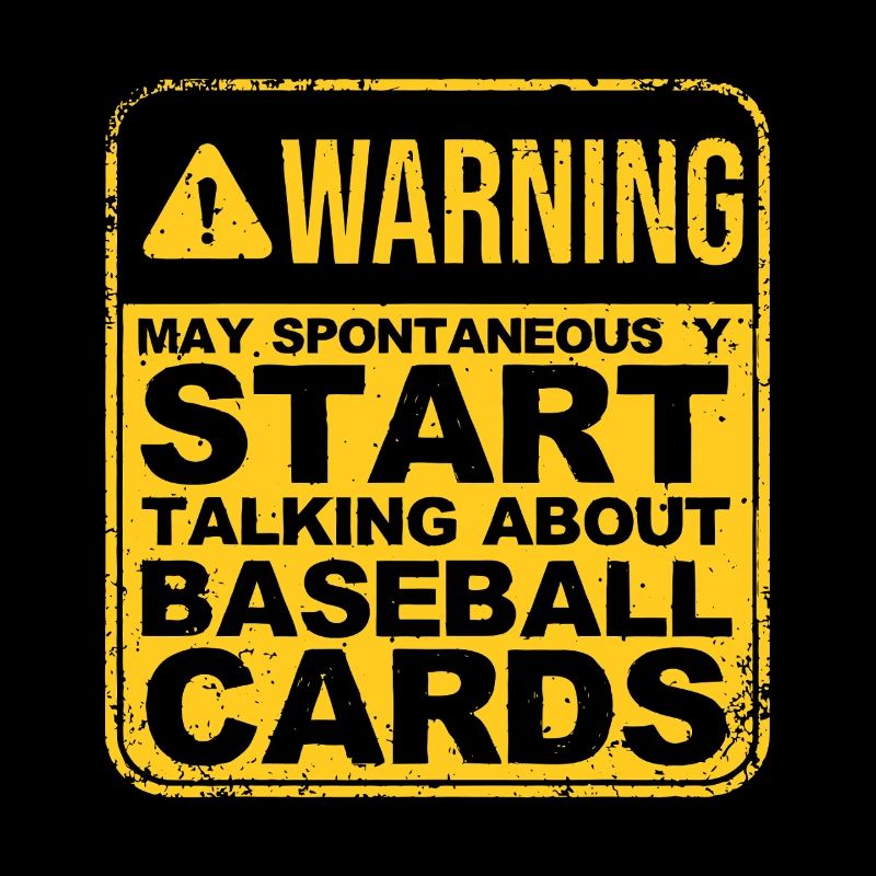 Warnung zu spontanen Baseballkarten