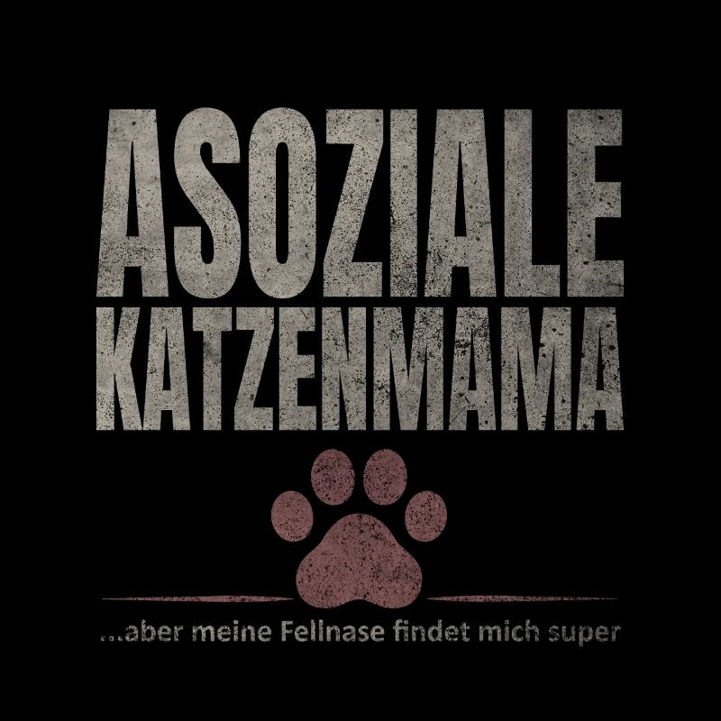 Asoziale Katzenmama Fellnase