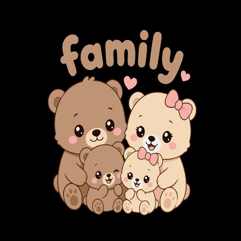 Family Bear Cuddle Crew