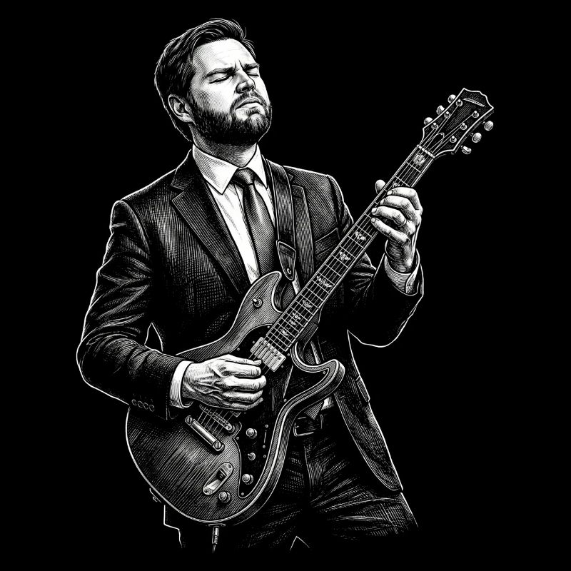JD Vance joue de la guitare