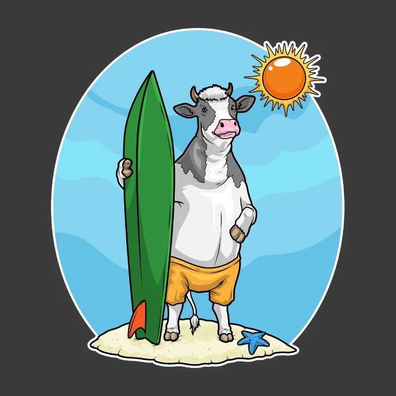 Été de planche de surf de Cow Beach