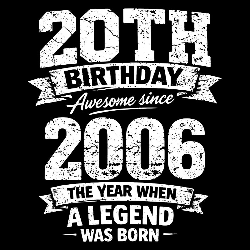 20. Geburtstag 2006 Legende Vintage Design