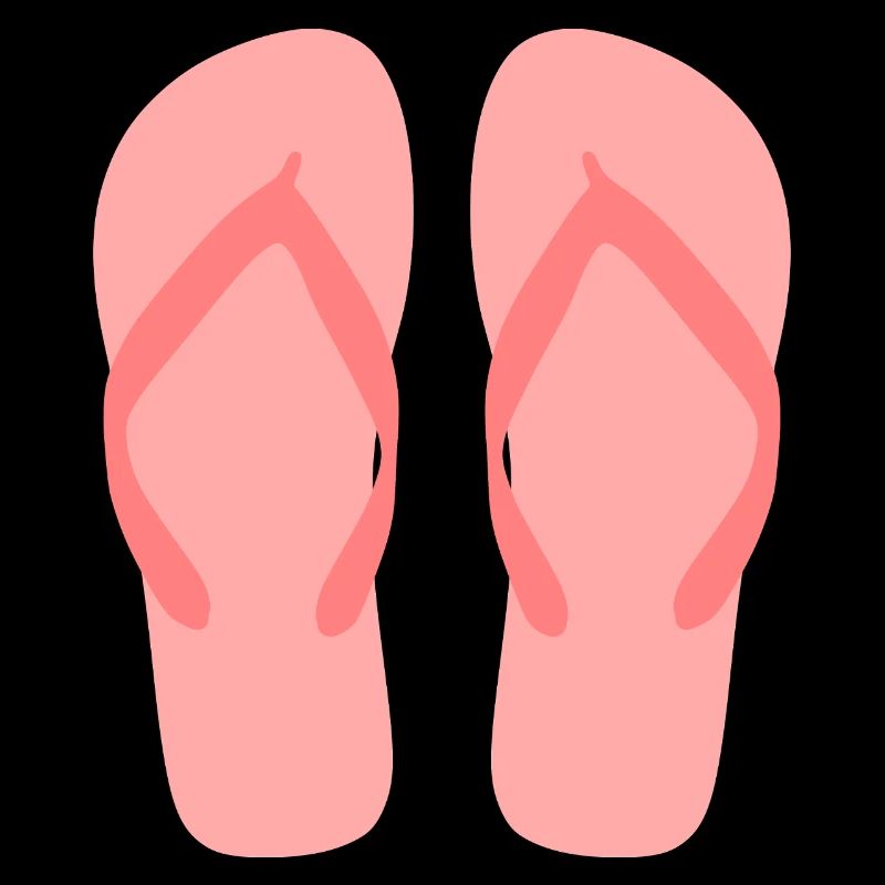 Bubblegum Pink Flip Flop Art