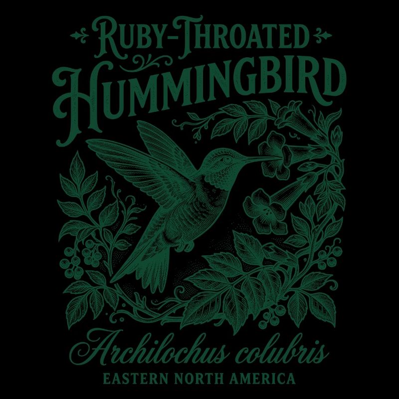 Ruby Throated Hummingbird Colibri