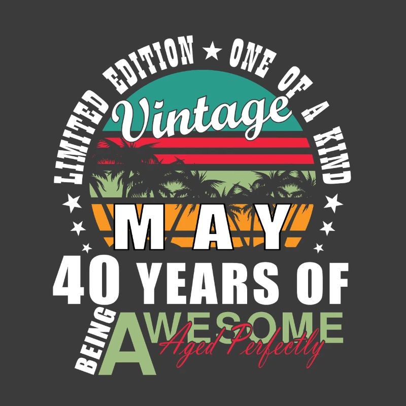 Vintage May 40th Anniversary