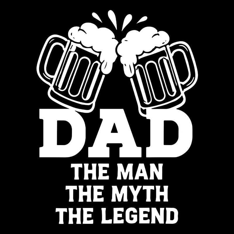 DAD THE MAN THE MYTH THE LEGEND Bier Emblem