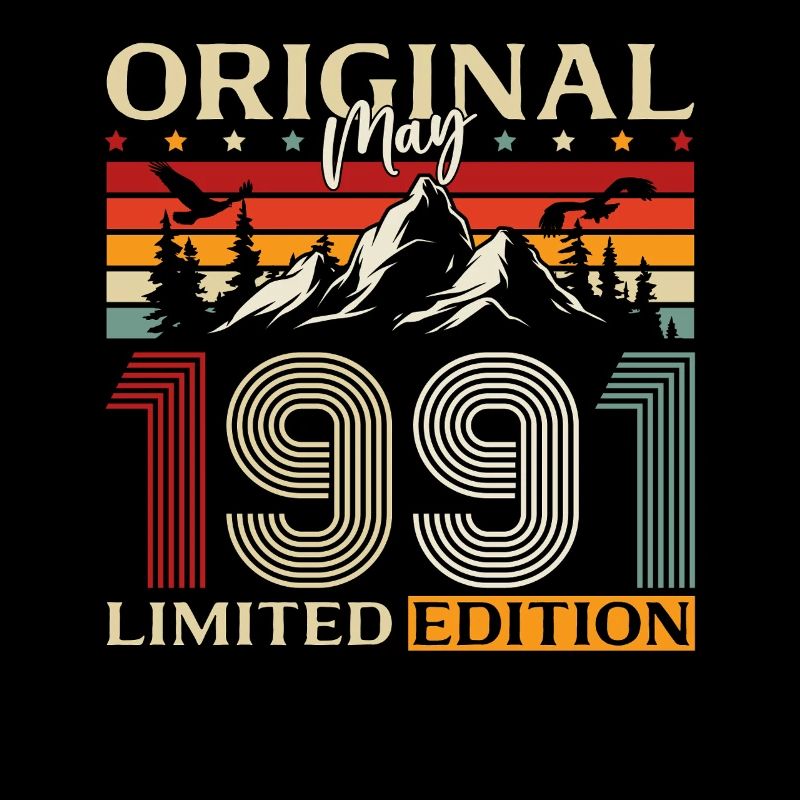Cadeau du 35e anniversaire Original mai 1991