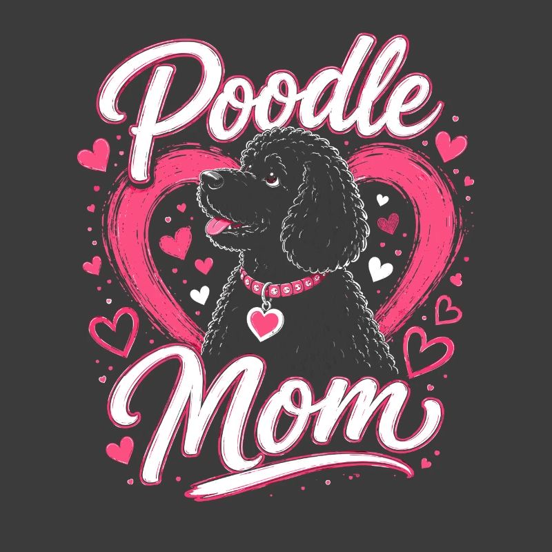 Conception du cœur de la maman caniche
