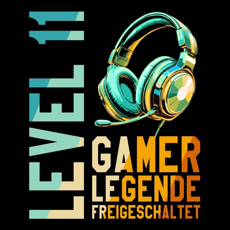 11. Geburtstag Junge Mädchen Gaming Level 11 Jahre