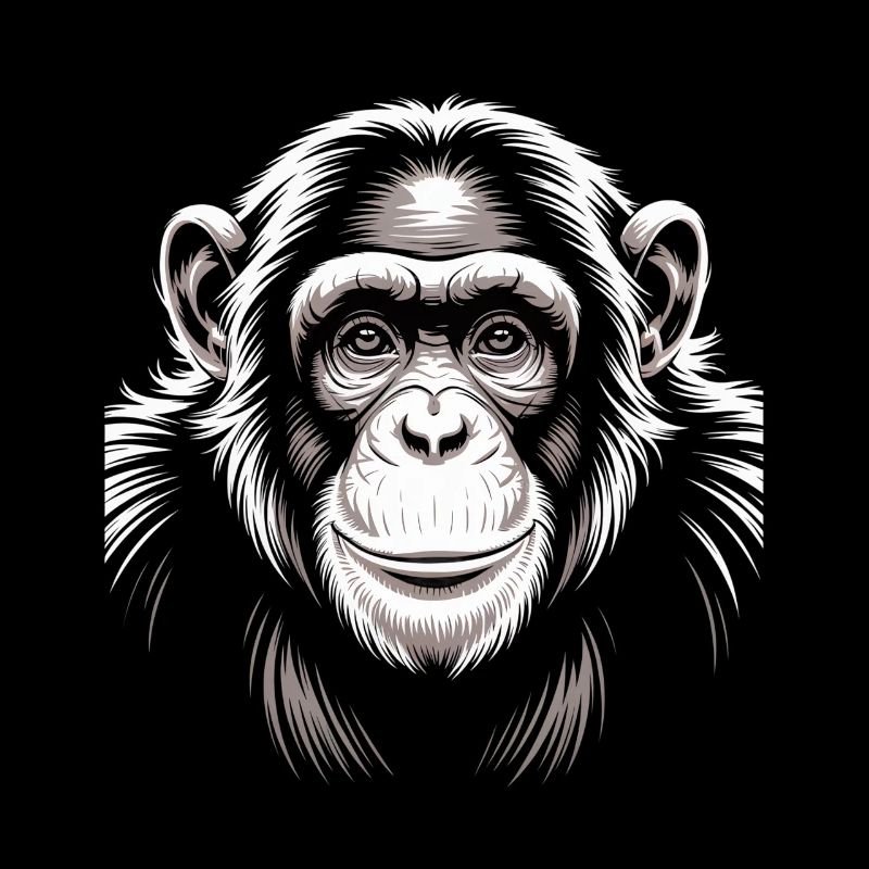 Affe Schimpanse