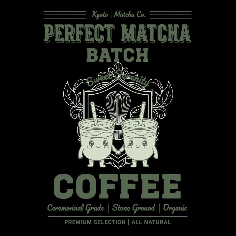 Perfekter Matcha Batch Kaffee Kyoto Grüner Tee