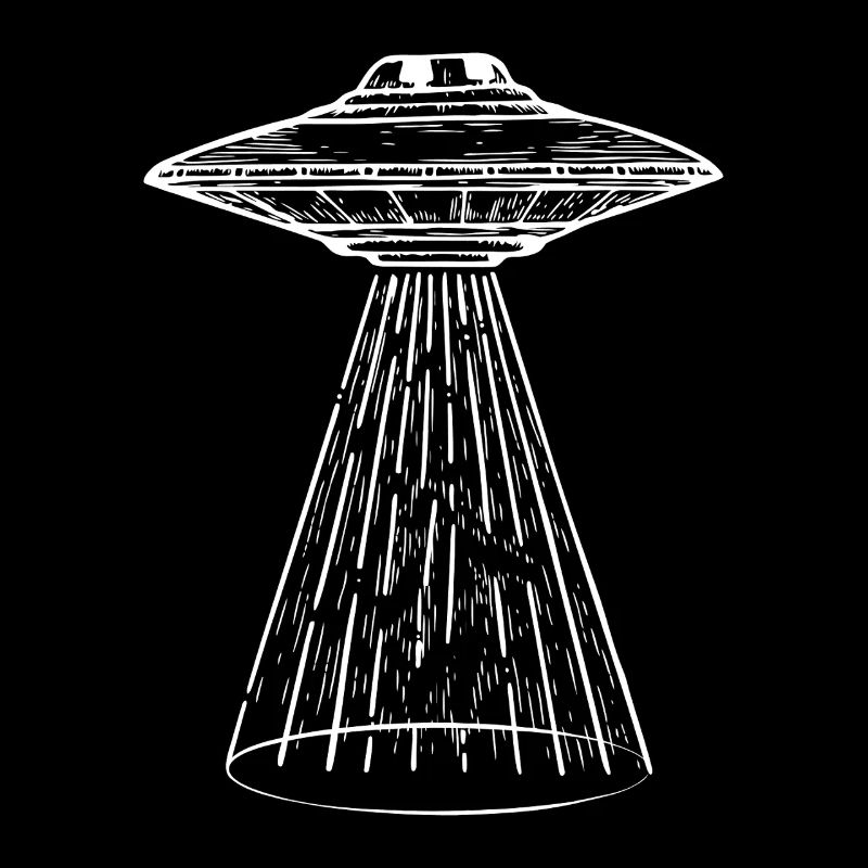 UFO Light-Beam Illustration