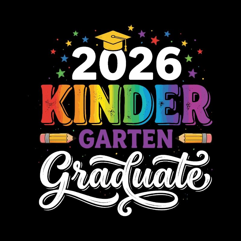 2026 Kindergarten Graduate Rainbow