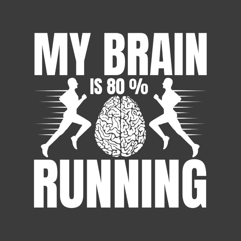 Marathon Runner My Brain Is 80 % Running Gift