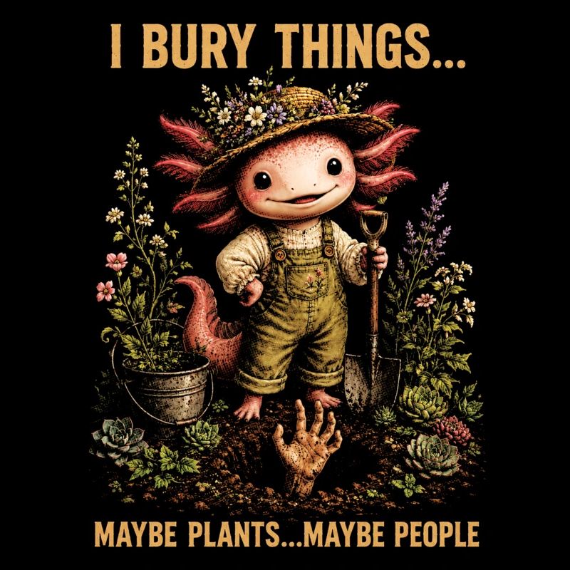 I Bury Things Maybe Plant Axolotl