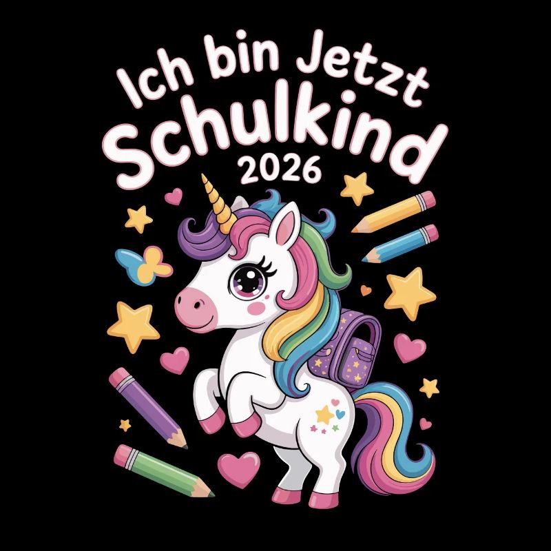  Ich Bin Jetzt Schulkind 2026 Einhorn Einschulung