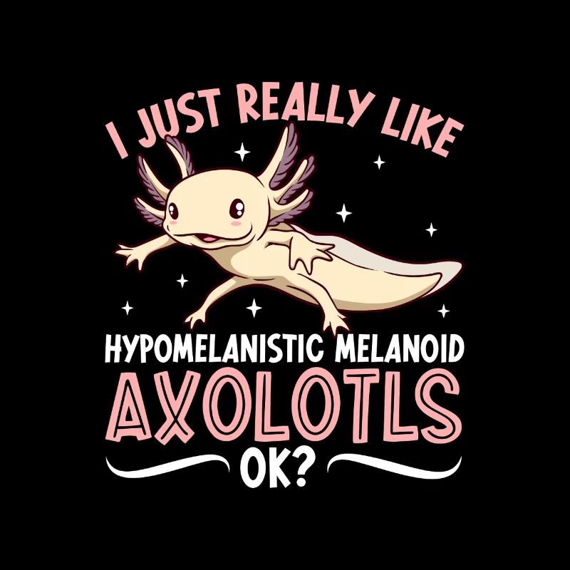 I love my Hypomelanistic melanoid Axolotl