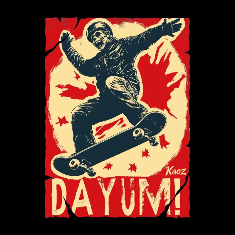 Affiche Skull Skater Dayum