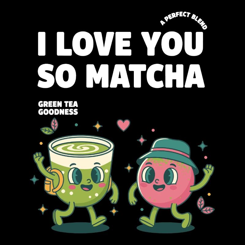 Je t’aime tellement matcha thé vert bonheur matcha