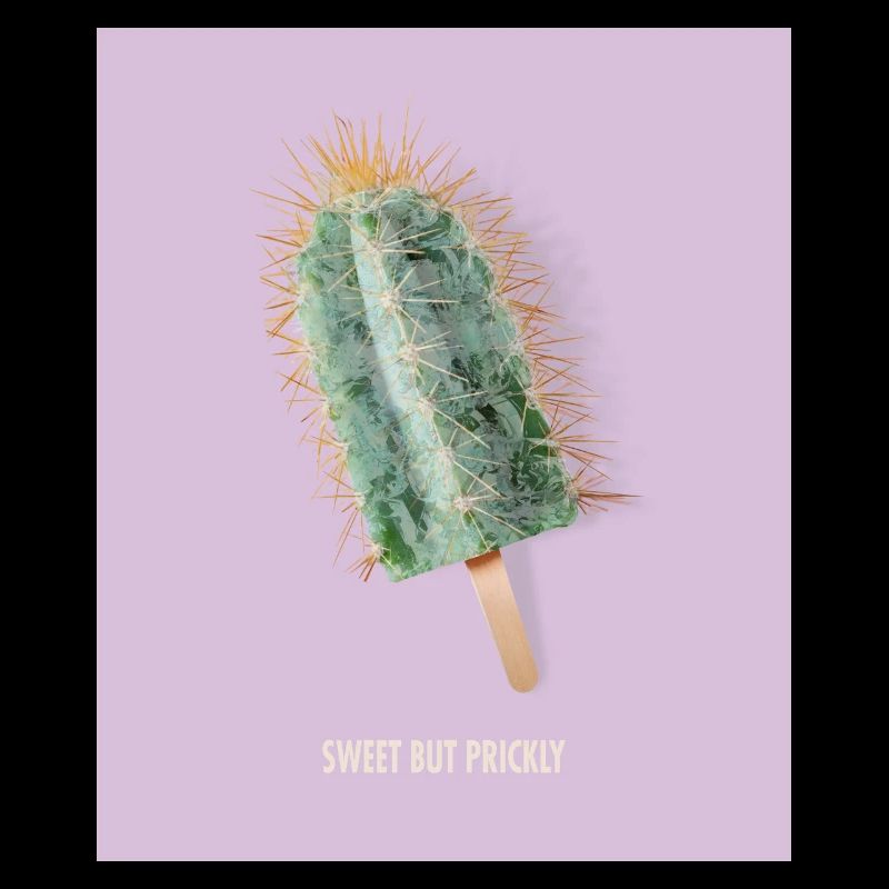 Design de glace au cactus doux mais piquant