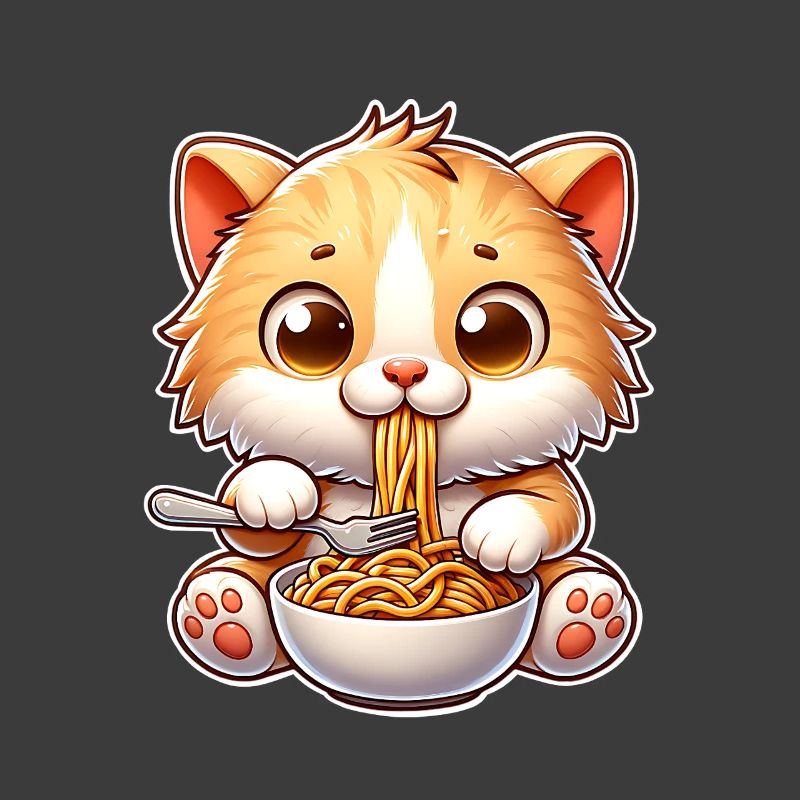 Kitten Spaghetti Pasta