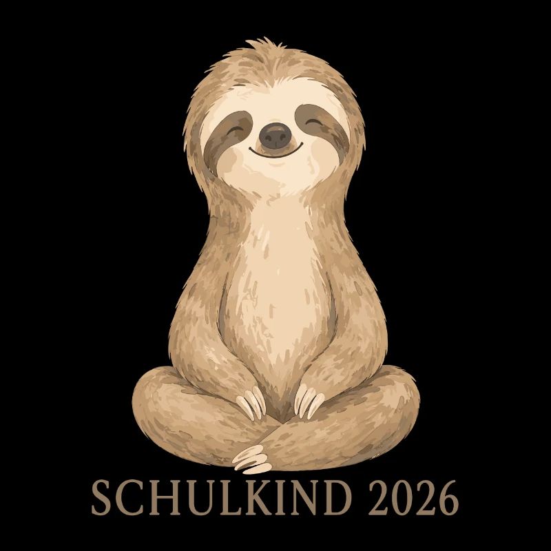 Schulkind 2026 Faultier Shirt