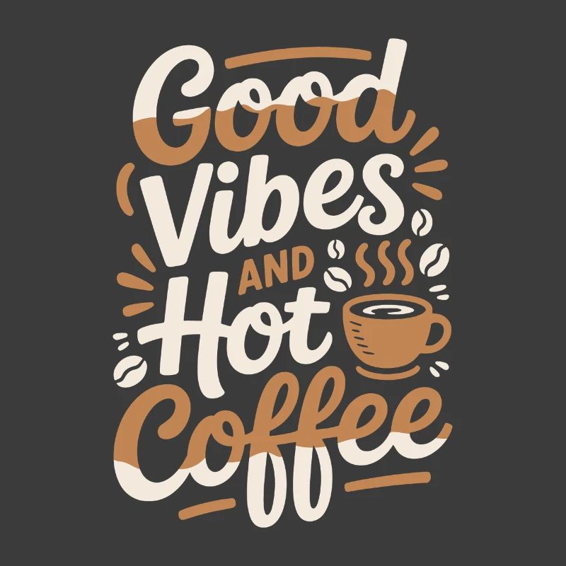 Gute Vibes, heißer Kaffee Morgenmuffel Geschenk