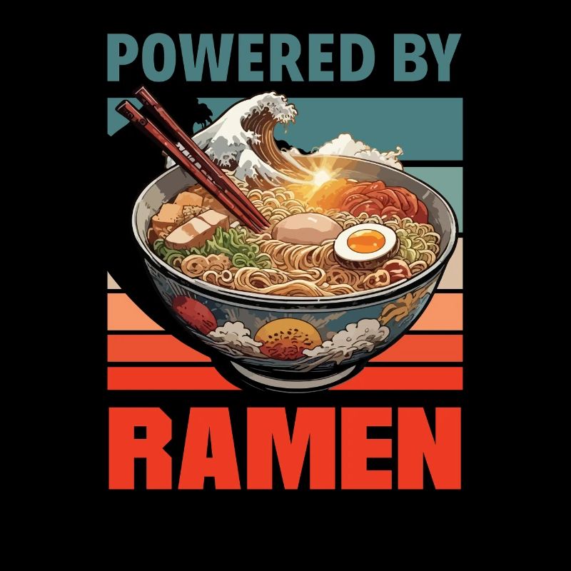 Powered By Ramen Japanische Nudel Bowl
