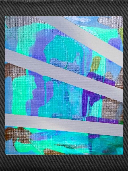 Neon Abstract Stripe Collage